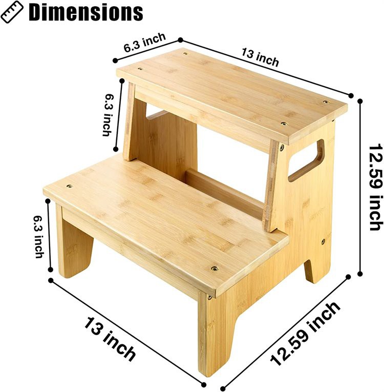 Bamboo Toddler Tower step stool (7)